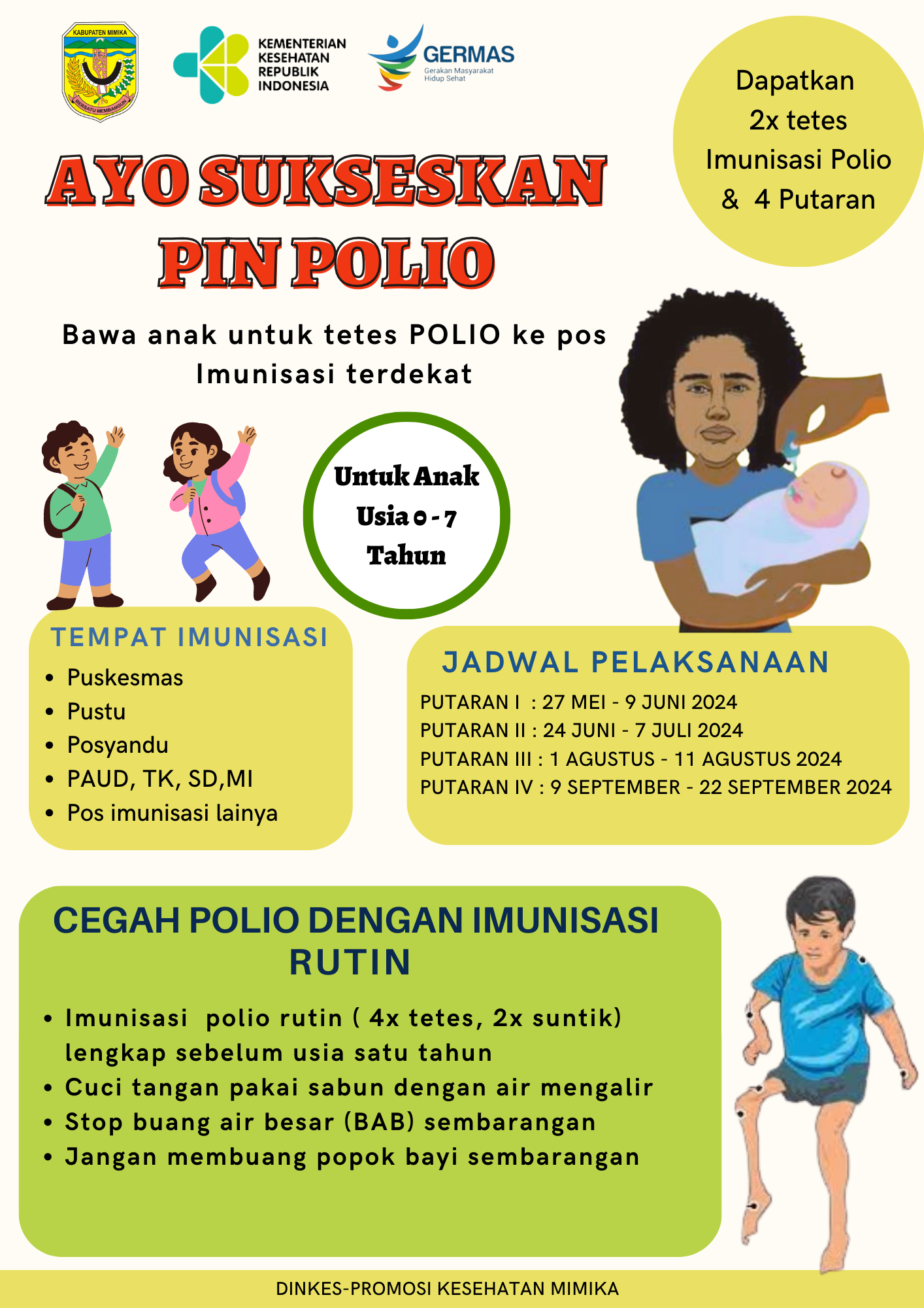 Poster PIN Polio Dinkes