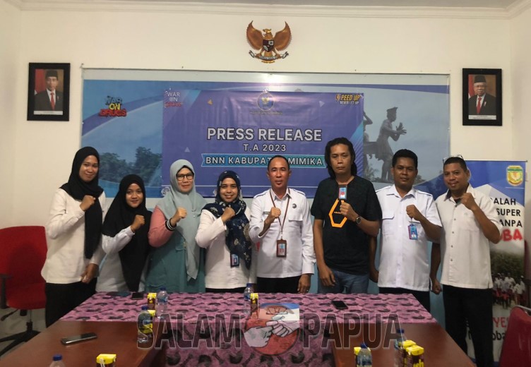 Berikut Capaian P4GN BNNK Mimika Tahun 2023