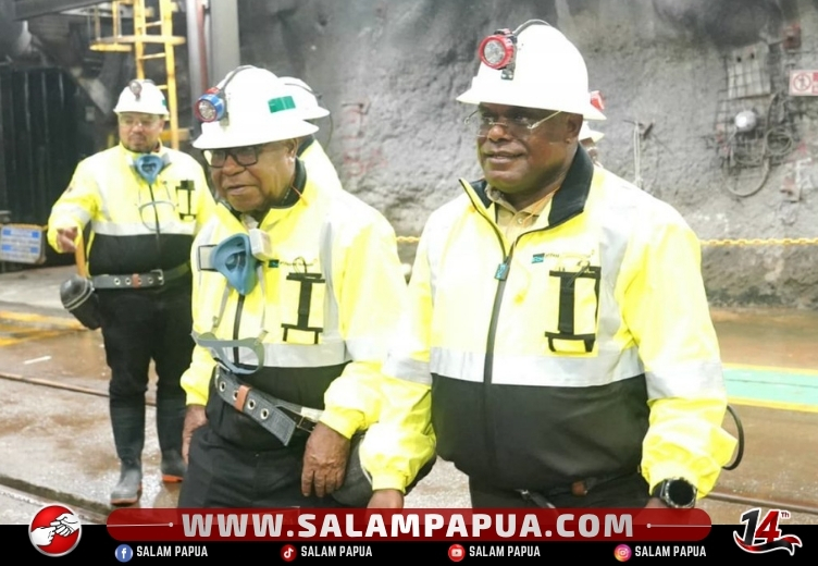 Gubernur Meki Nawipa Kunjungi Kawasan Pertambangan Freeport Di Tembagapura