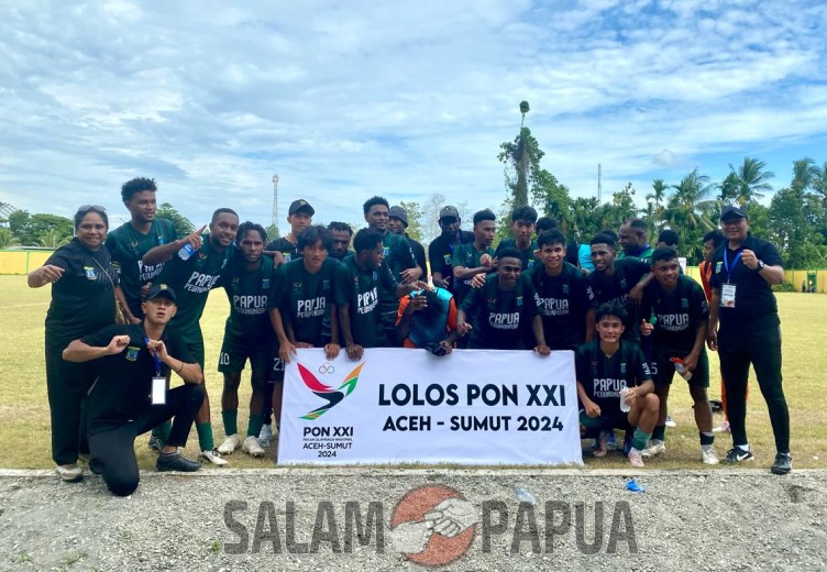 Setelah Tim Futsal Putra Dan Putri, Tim Sepakbola Putra Papua Pegunungan Lolos Ke PON XXI Aceh-Sumut