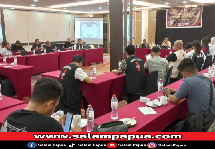 Jelang Debat Publik Kedua, KPU Mimika Gelar Rakor Bersama LO Paslon