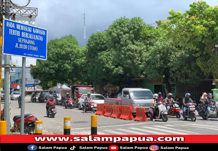 Pro-Kontra Penutupan Kembali Dua Arah Jalan Budi Utomo Timika, Begini Tanggapan Warga