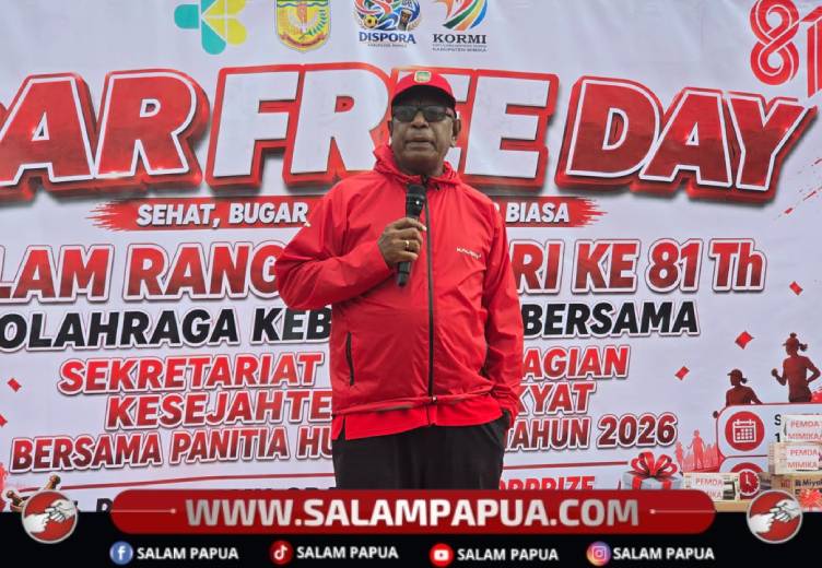 Bupati Ajak Warga Mimika Jaga Kebersihan Sambut HUT RI Ke-81