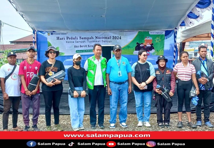 Hari Peduli Sampah Nasional 2024, Pemkab Mimika Bersama Freeport Indonesia Bersih-Bersih Kota Timika