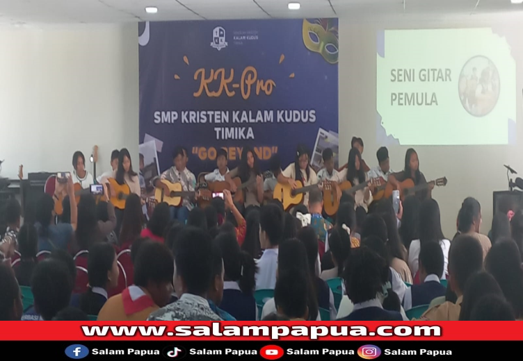 Acara KK-Pro SMP Kalam Kudus Timika Tampilkan Bakat Dan Minat Siswa