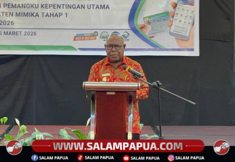 Wabup Mimika Imbau Semua Pihak Pasang Bendera Merah Putih Dan Umbul-Umbul Sambut HUT RI Ke-81