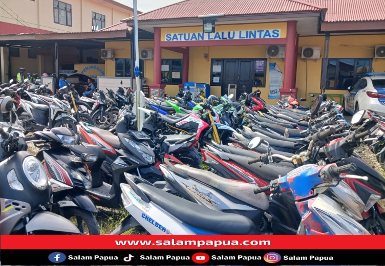 Balap Liar Usai Tarawih Dan Sahur, Satlantas Mimika Amankan 15 Sepeda Motor Milik Pelajar