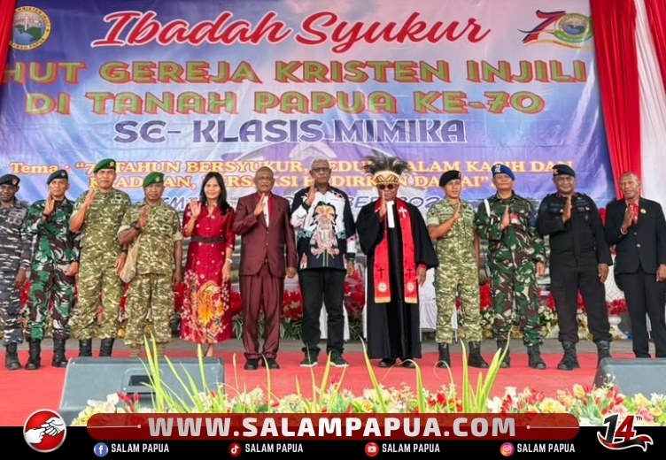 70 Tahun GKI Di Tanah Papua: Momentum Syukur, Kasih, Keadilan Dan Hadirkan Damai Di Mimika
