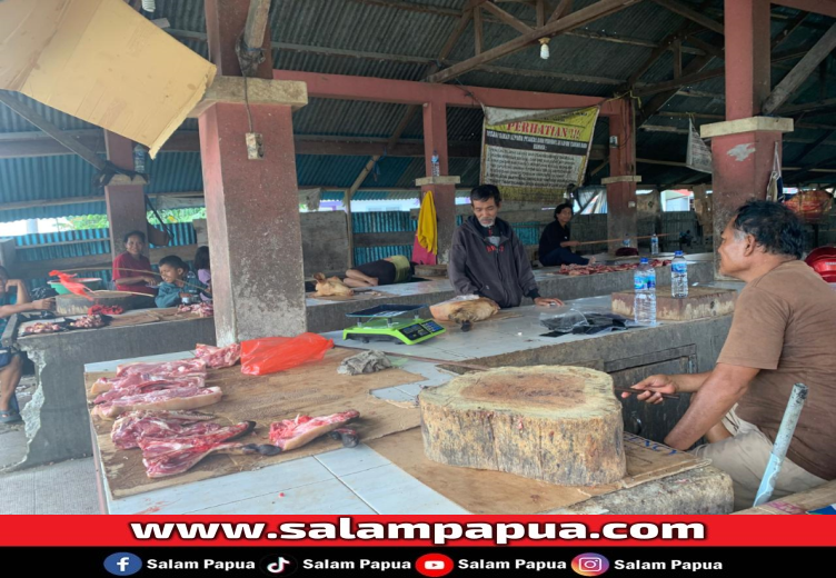 Penjual Daging Babi Di Pasar Prediksi, Nataru Harga Bisa Rp 300 Ribu Perkilo