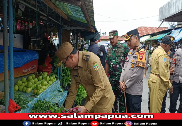 Jelang Idul Fitri Pemkab Dan TNI-Polri Pantau Langsung Ke Pasar