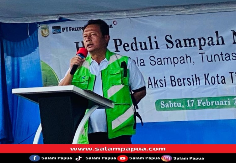PARADE FOTO: HPSN 2024, Freeport Indonesia Bersama Pemkab Mimika Bersih-Bersih Kota