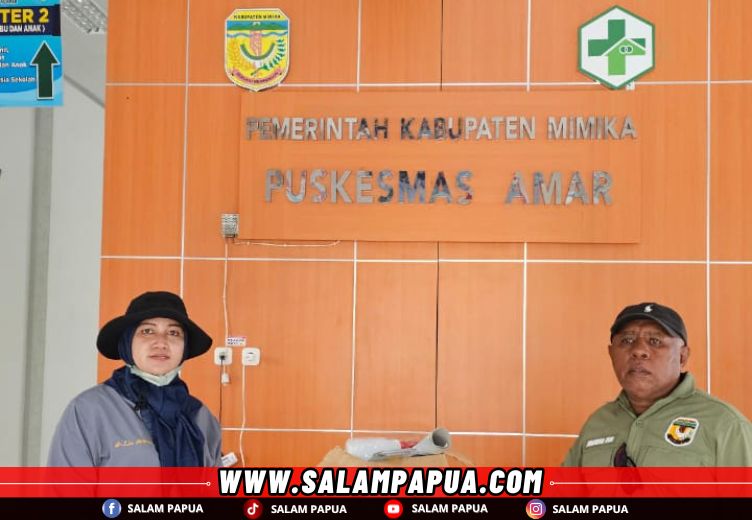 Petugas saat proses penilaian akreditasi di Puskesmas Amar (salampapua.com/Foto Dokumen Dinkes)