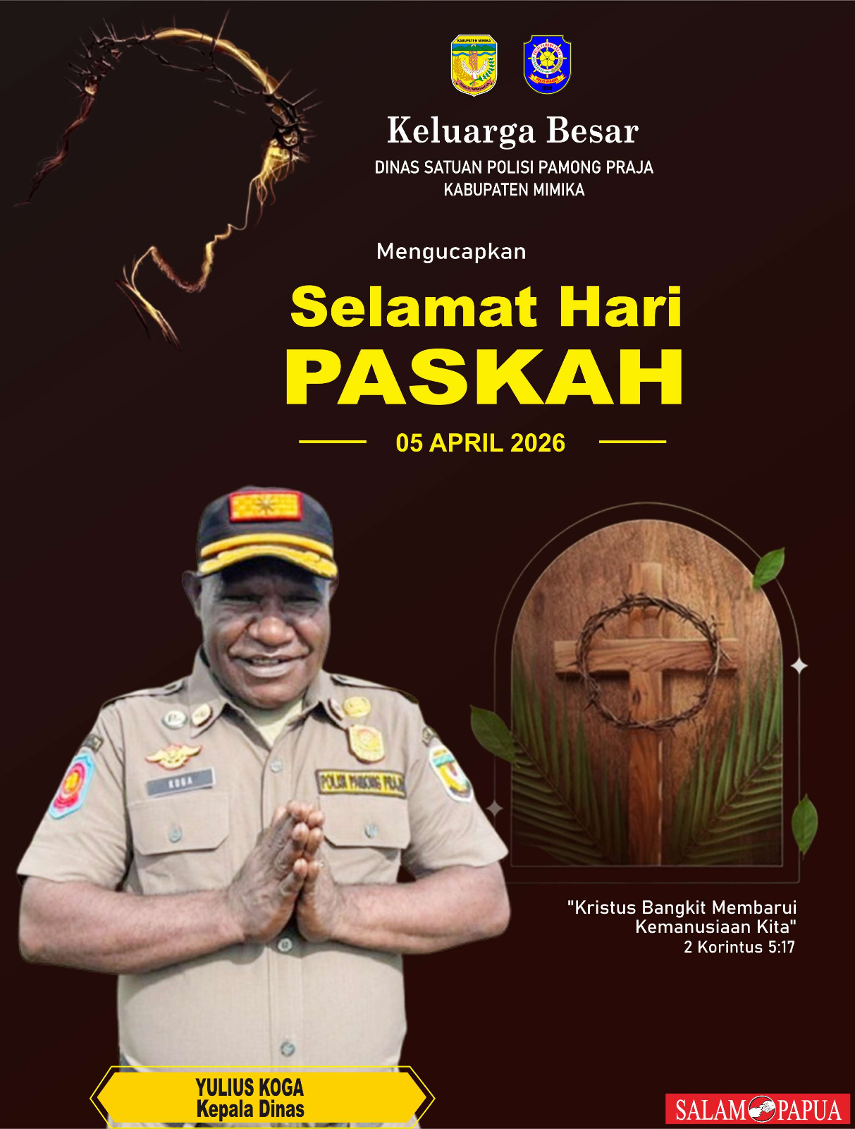 Iklan Paskah Satpol PP