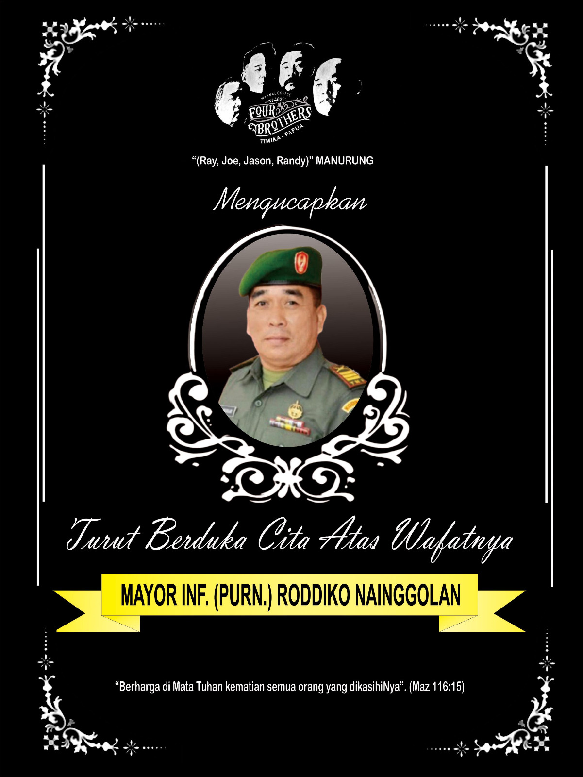 Four Brothers Ucapan Belasungkawa