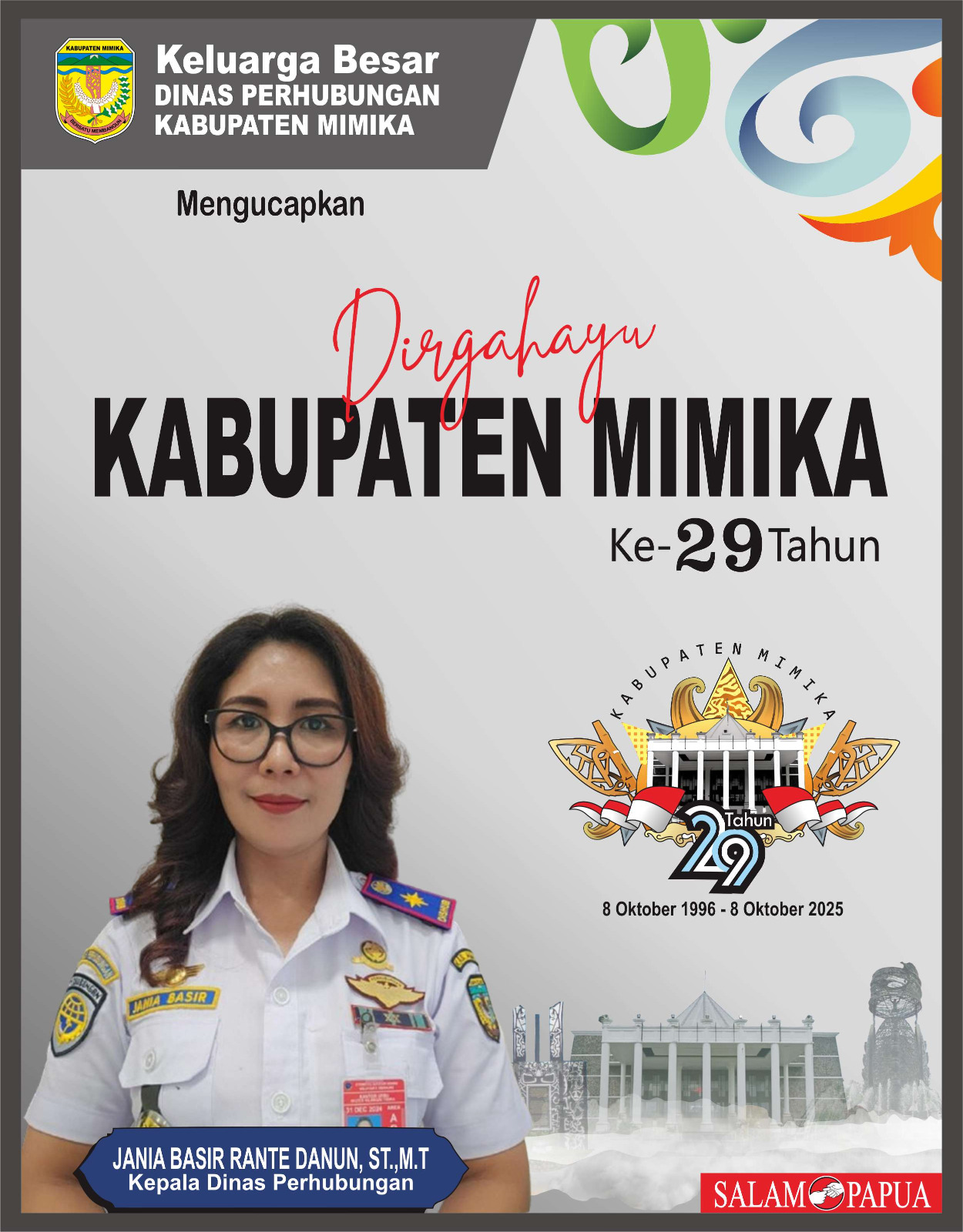 HUT Mimika Dishub