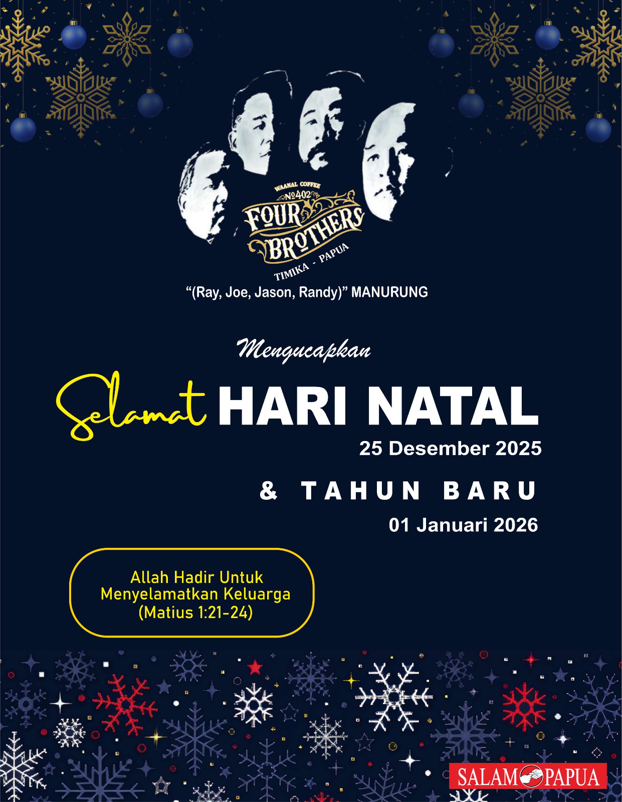 Iklan Natal Four Brothers