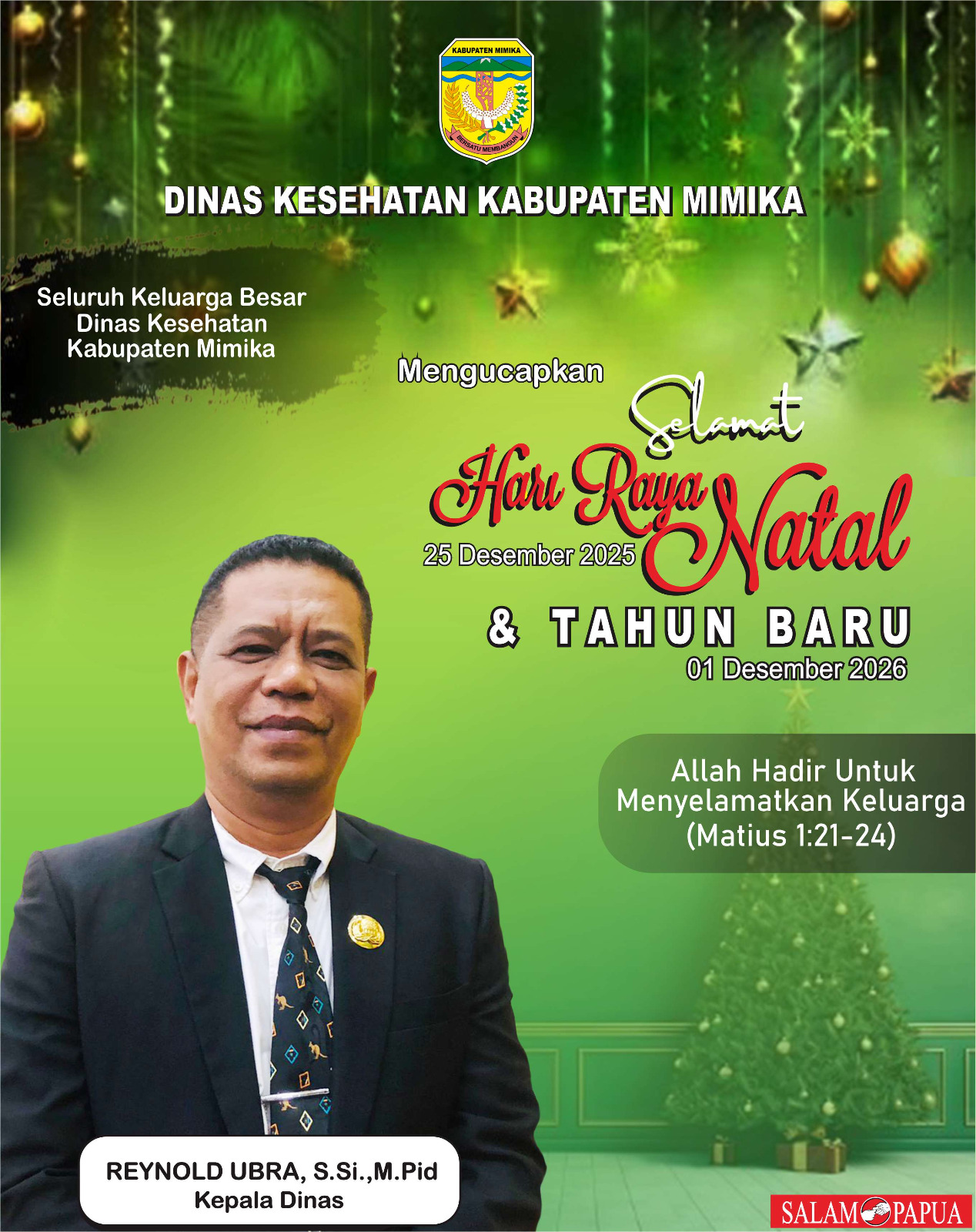 Iklan Natal Dinas Kesehatan