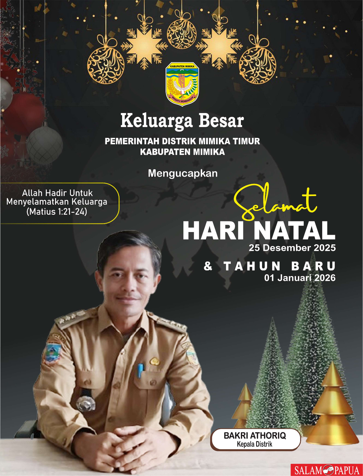 Iklan Natal Mimika Timur