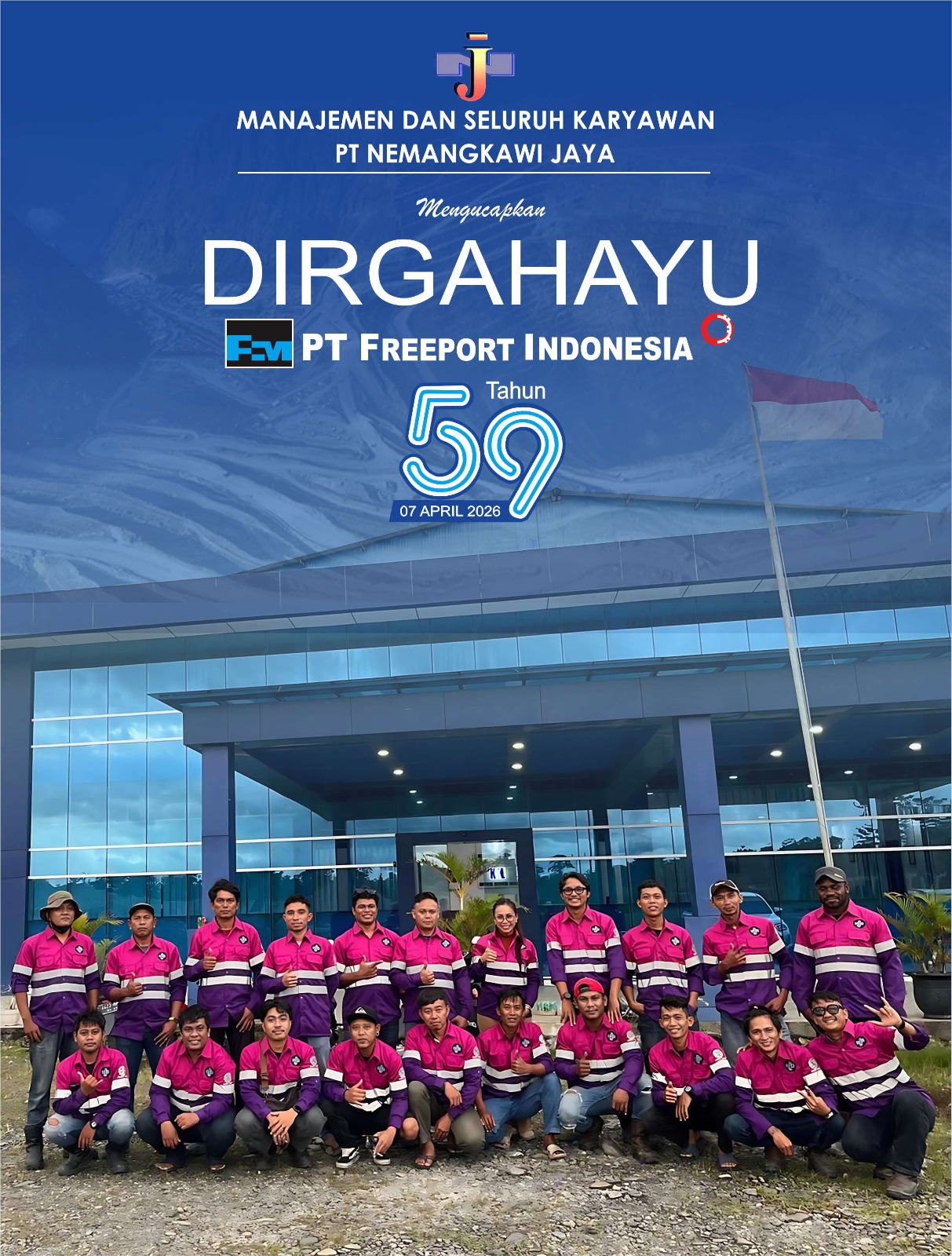 Iklan HUT PTFI Dari PT Nemangkawi Jaya