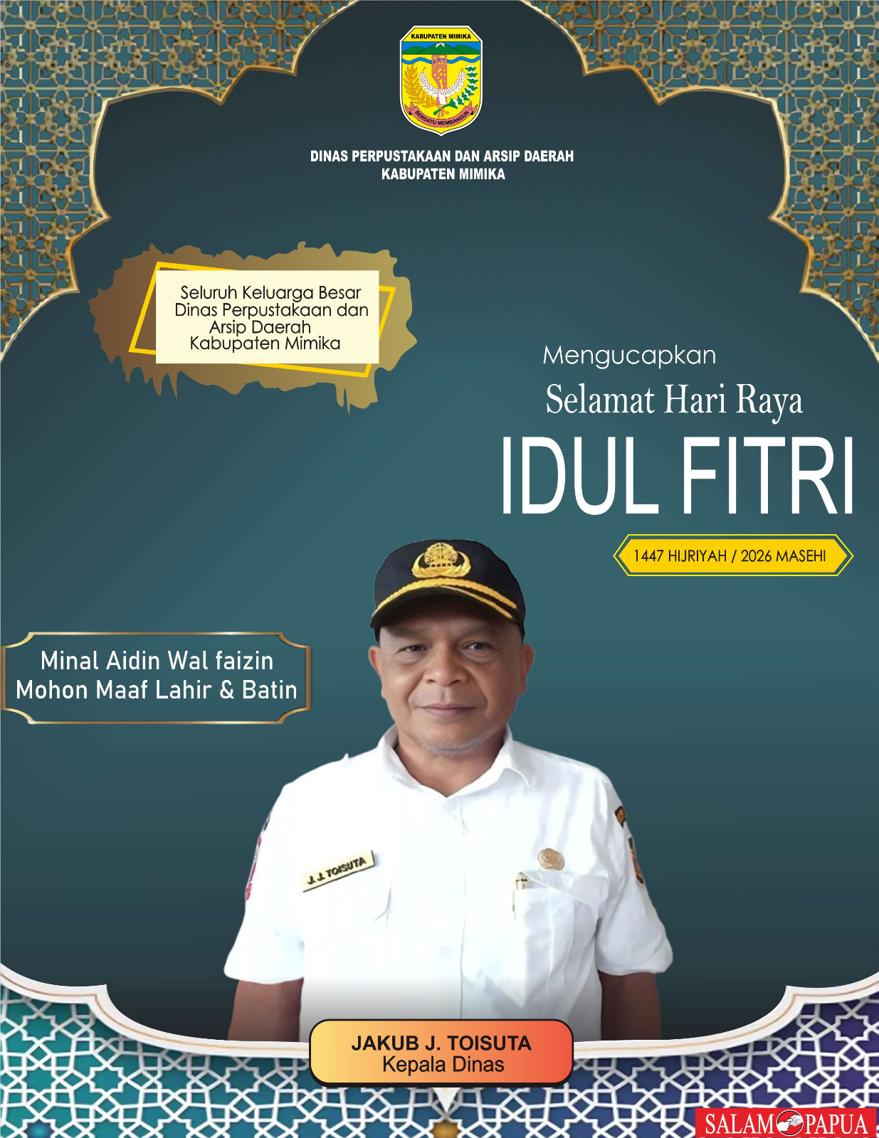 Iklan Idul Fitri Dinas Perpustakaan
