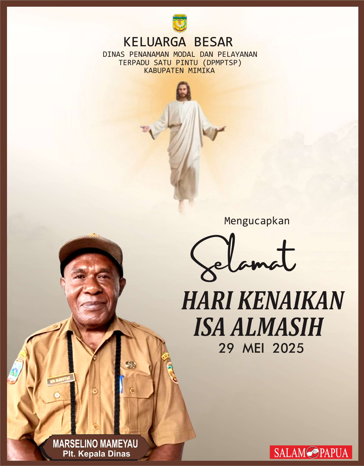 Penanaman Modal Ucapan Kenaikan Yesus Kristus
