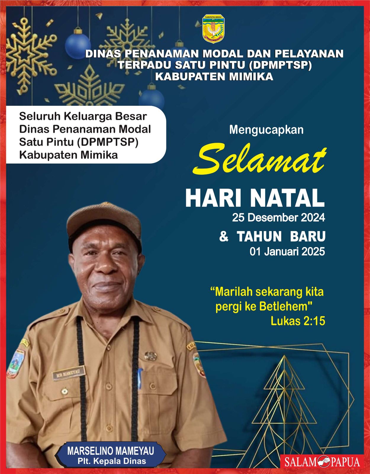 Natal Dinas Penanaman Modal