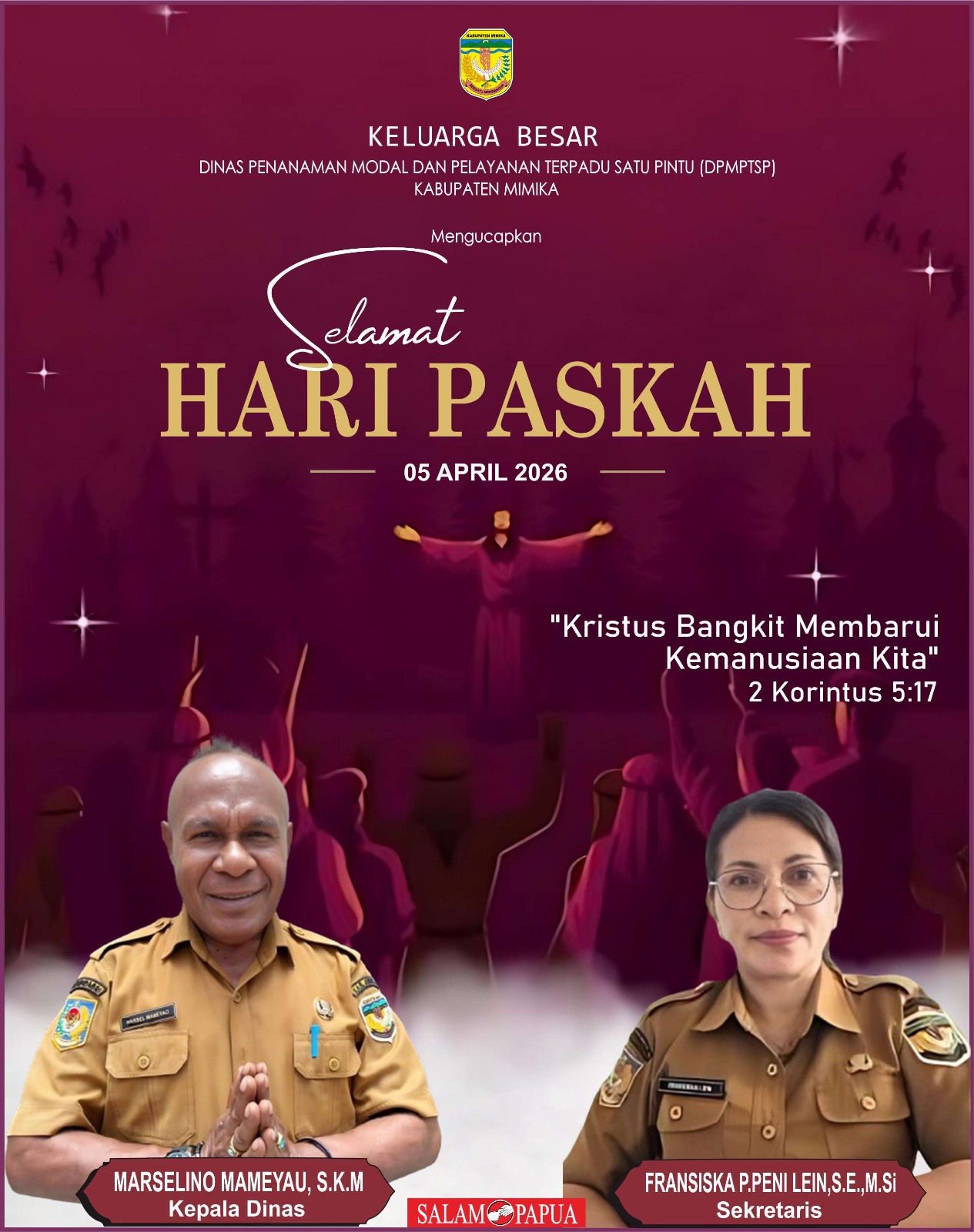 Iklan Paskah Dinas Penanaman Modal