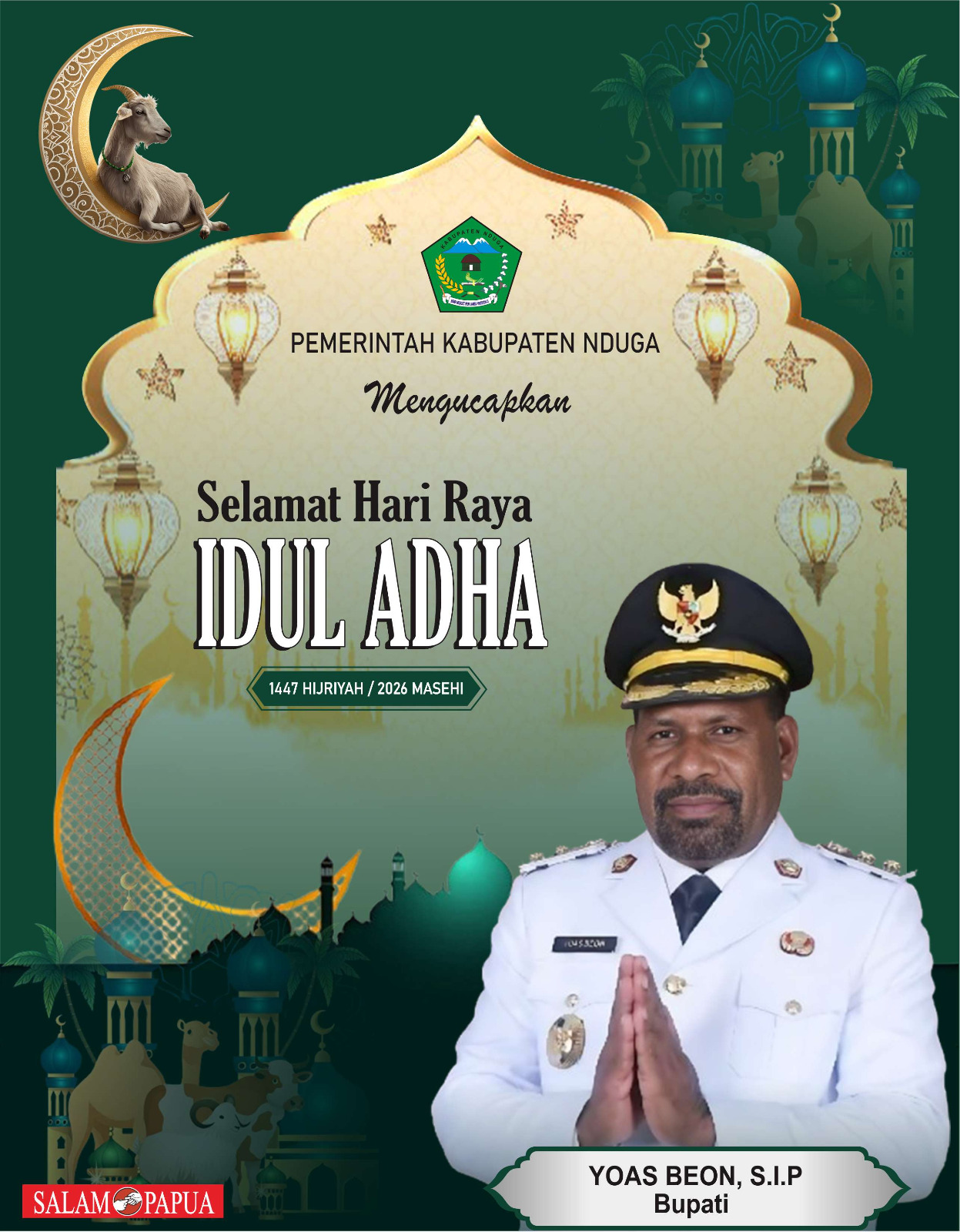 Iklan Idul Adha Kabupaten Nduga
