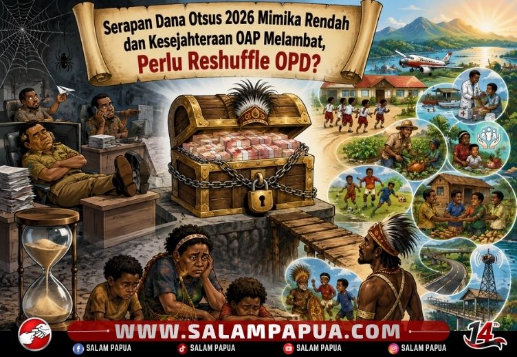 Serapan Dana Otsus 2026 Mimika Rendah Dan Kesejahteraan OAP Melambat, Perlu Reshuffle OPD?