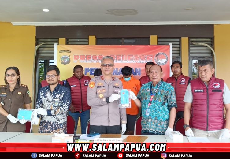Pengedar Dan Pemakai Ditangkap, Polres Mimika Musnahkan 69,1 Gram Narkoba