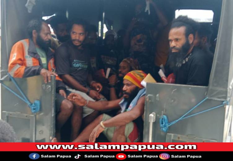 Polres Mimika Dorong Perdamaian, 21 Tahanan Konflik Kwamki Narama Dibebaskan