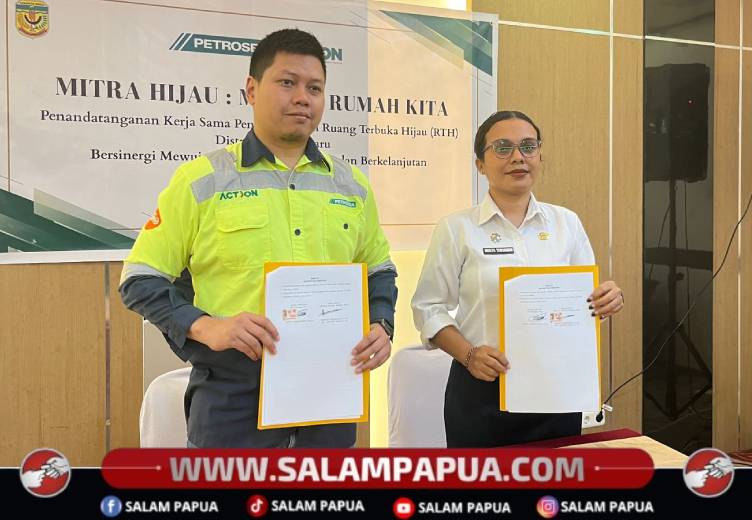 PT Petrosea Dan Distrik Mimika Baru Bangun RTH, Dorong Ruang Publik Dan Ekonomi Warga