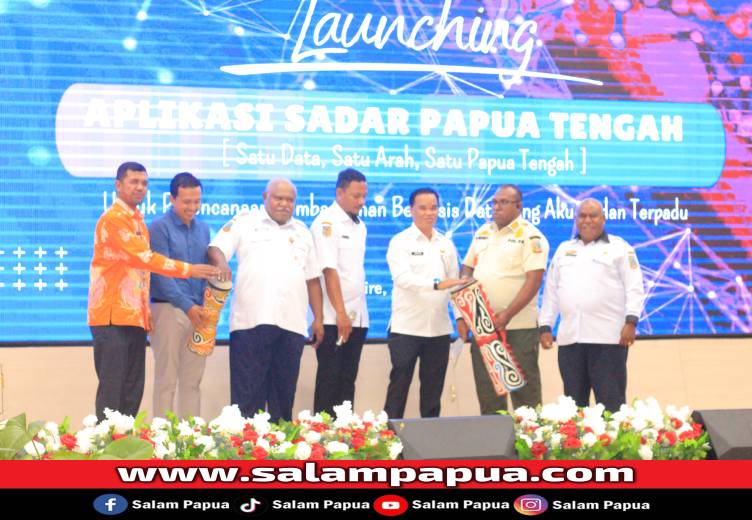 Butuh Data Akurat, Pemprov Papua Tengah Resmi Luncurkan Aplikasi SADAR Papua Tengah