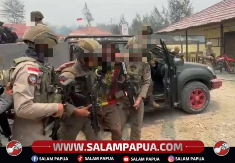 Satgas Damai Cartenz Tangkap DPO Pembakaran Camp PT Unggul Di Puncak