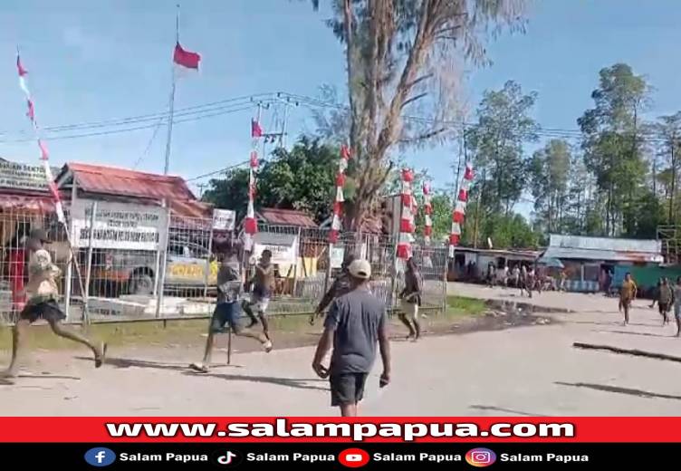 Dua Warga Ditabrak Truk, Polsek Poumako Diserang Massa