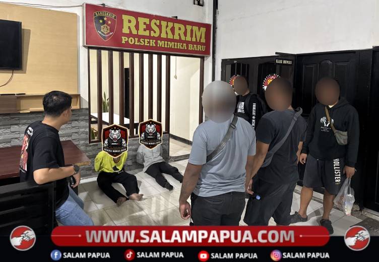Dua Pelaku Pengeroyokan Pelajar Di Jalan WR Soepratman Timika Ditangkap Polisi