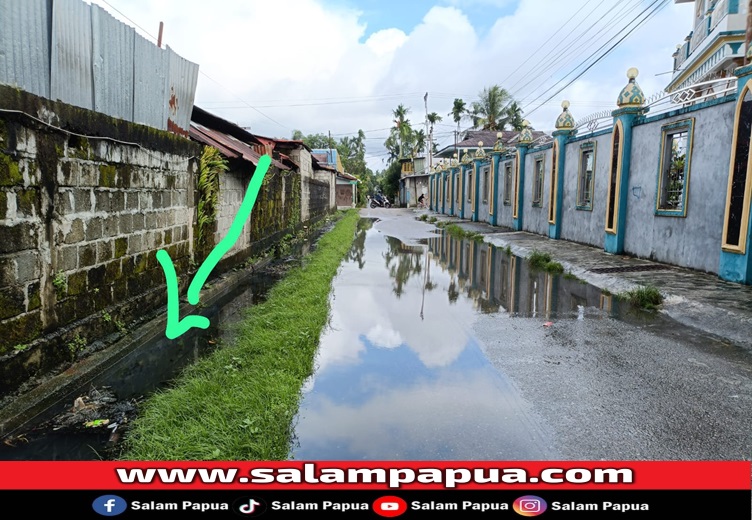 Got Dipenuhi Lumpur, Lorong Kemiri Di Busiri Timika Sering Banjir