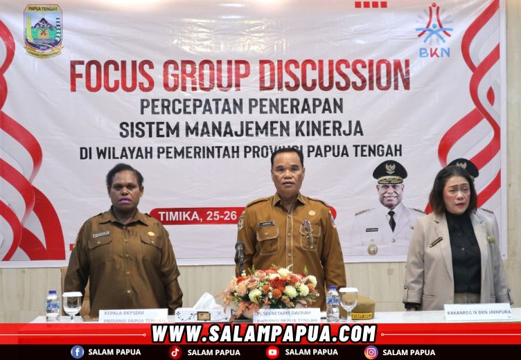 BKPSDM Papua Tengah Gelar FGD Percepatan Penerapan Sistem Manajemen Kinerja