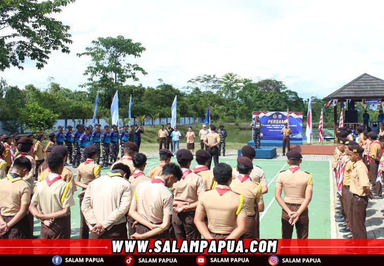 Siapkan Generasi Emas 2045, Lanal Timika Berkemah Bersama Korps Kadet RI