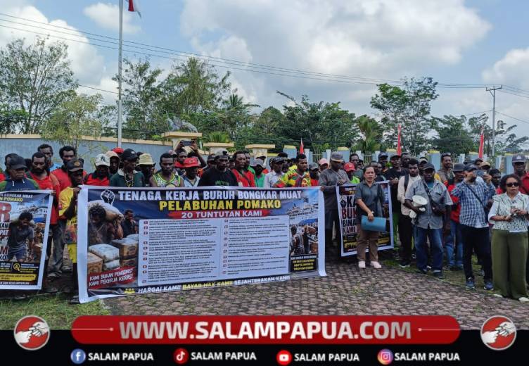 Terkait Berbagai Persoalan, Ratusan TKBM Poumako Sampaikan Aspirasi Ke DPRK Mimika