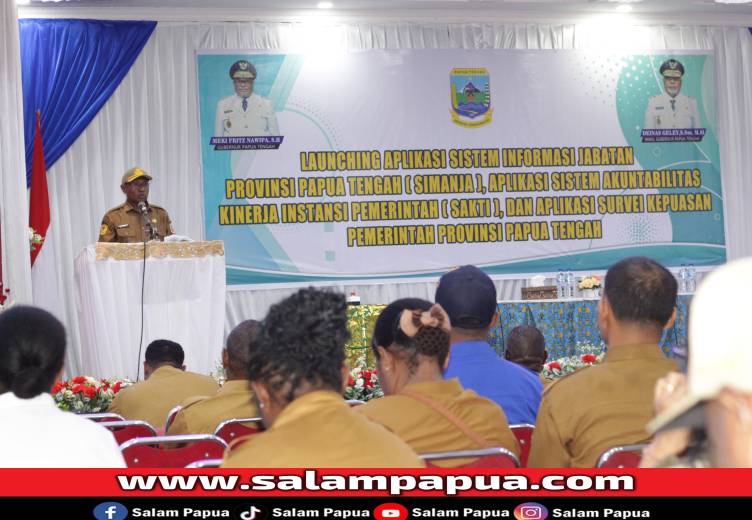 Transformasi Besar, Pemprov Papua Tengah Rilis Tiga Aplikasi Yang Wajib Diketahui Warga