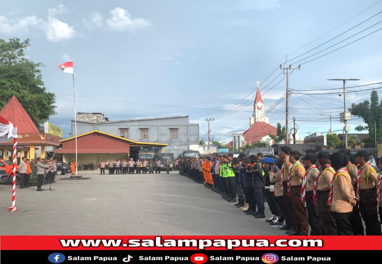 836 Personel Gabungan Amankan Ibadah Dan Malam Pergantian Tahun Di Timika