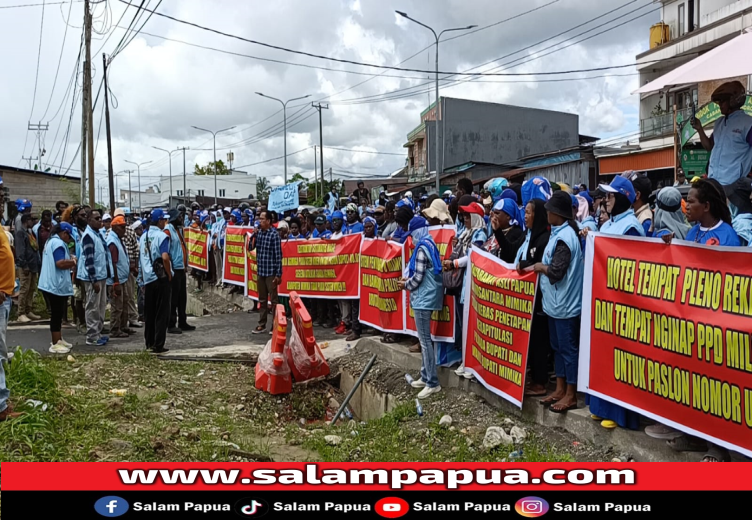 Pendukung AIYE Tuntut KPU Kembalikan Hak Suara Di Tiga Distrik Yang Dihilangkan