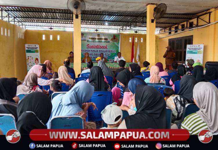 Dorong Gizi Masyarakat, Dinas Ketahanan Pangan Mimika Gencar Sosialisasi B2SA Bagi Ibu Hamil Dan Balita