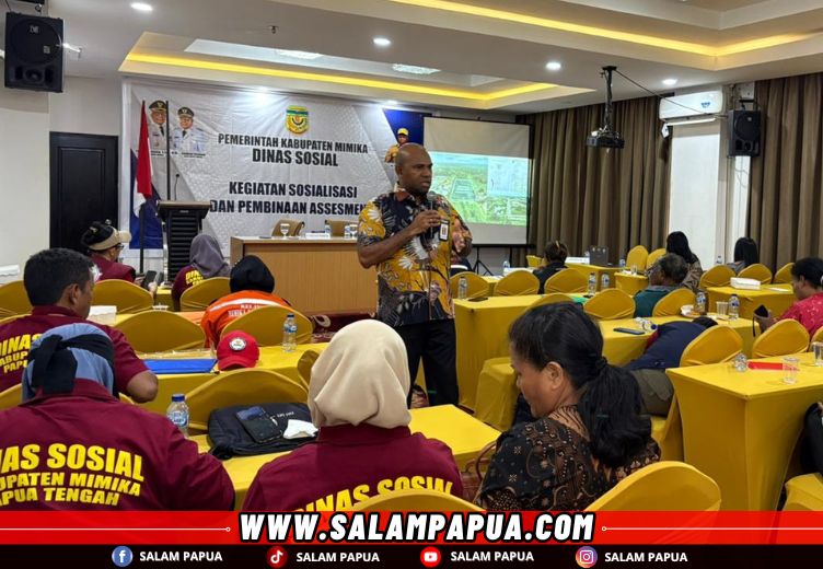Dinsos Mimika Berikan Pembinaan Assessment Kepada Relawan LKS Dan TKSK