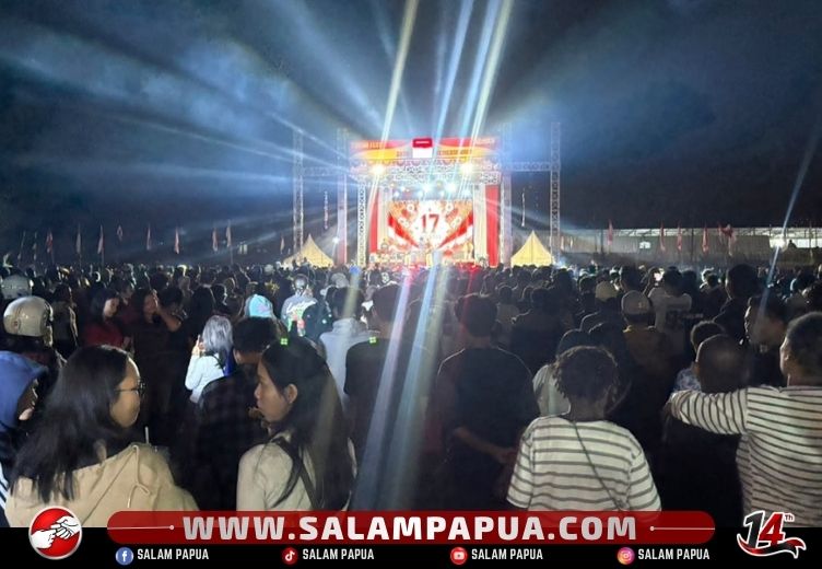 Ribuan Masyarakat Ramaikan Timika Fest 2026 Konser Kemerdekaan HUT Ke-81 RI