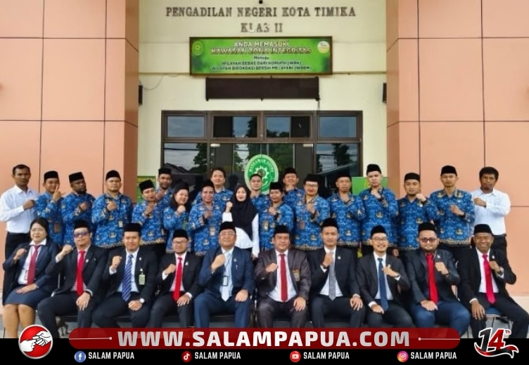 PN Timika Gelar Upacara Sumpah Pemuda Ke-98, Teguhkan Komitmen Integritas