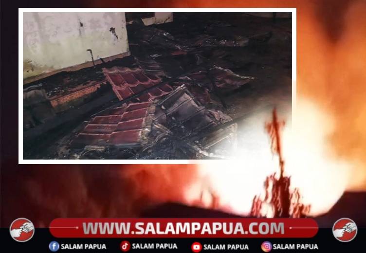 Rumah Warga Di Jalan Perjuangan Ujung Timika Hangus Terbakar, Mobil Dan Motor Ludes Dilalap Api
