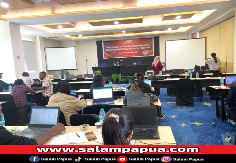 Bahas Tanggapan Masyarakat Soal DPSHP, KPU Mimika Rapat Koordinasi Dengan PPS Dan PPD