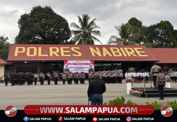 Jamin Keamanan Ramadan 1447 H Di Nabire, Polda Papua Tengah Gelar Apel Siaga Kamtibmas